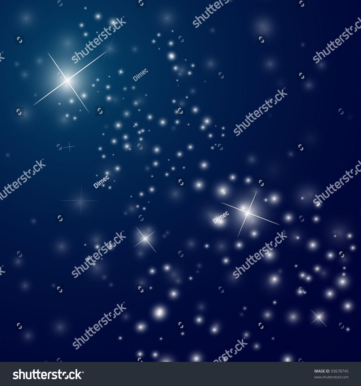 Abstract Starry Night Sky Stock Illustration 93678745