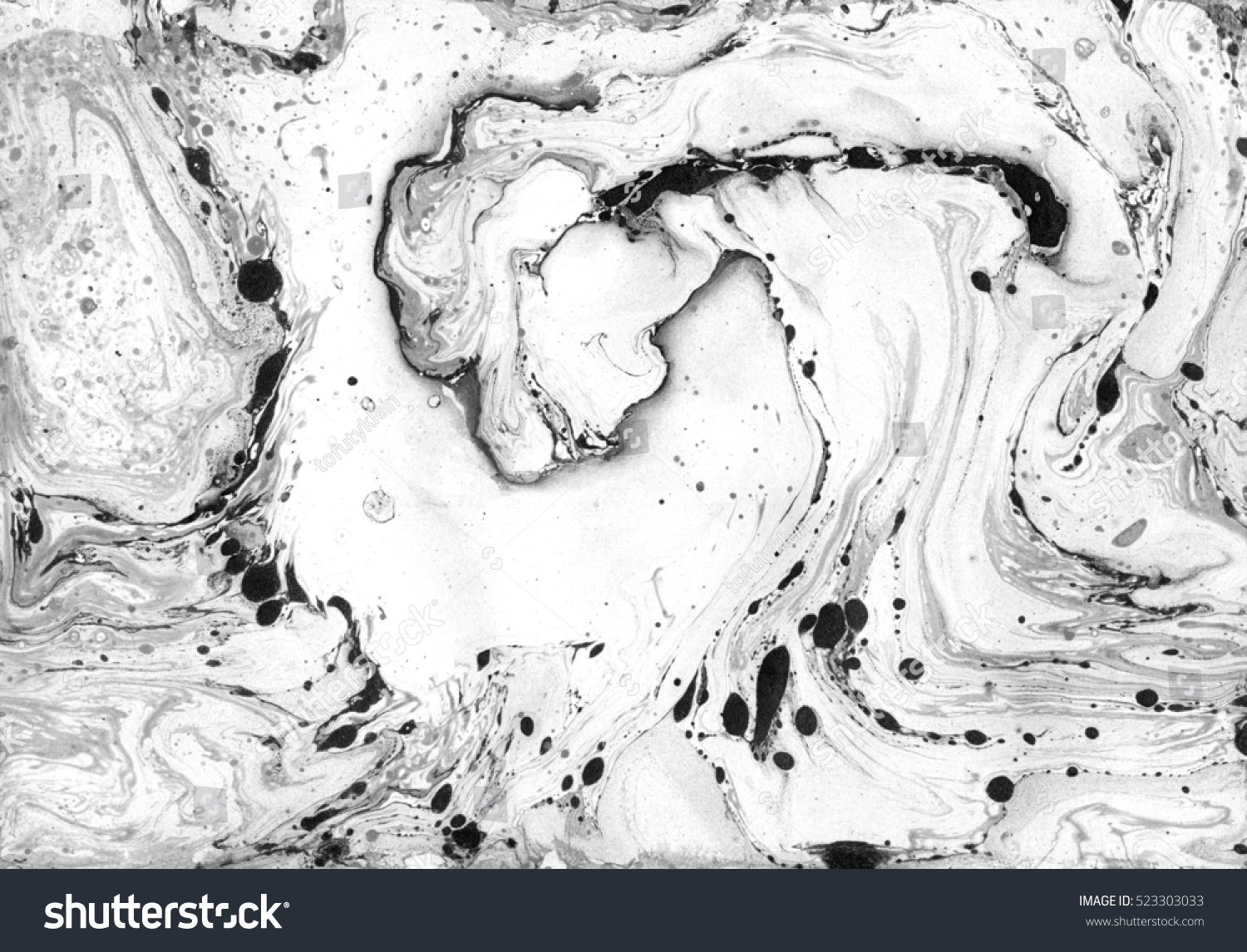 Abstract Texture Modern Artwork Marble Effect Stock Illustration 523303033