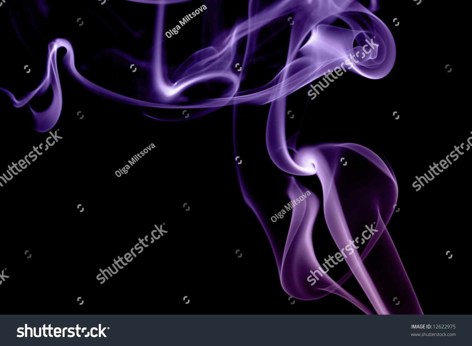 Abstract Violet Smoke Isolated Stock Photo 12622975 : Shutterstock