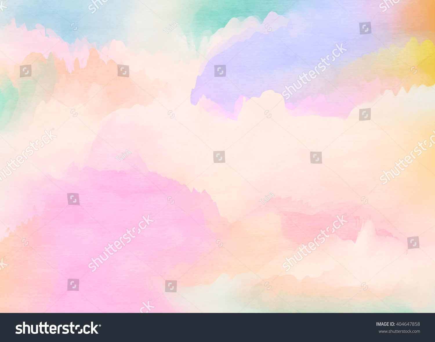 Abstract Watercolor Background Digital Art Painting Stock Illustration ...