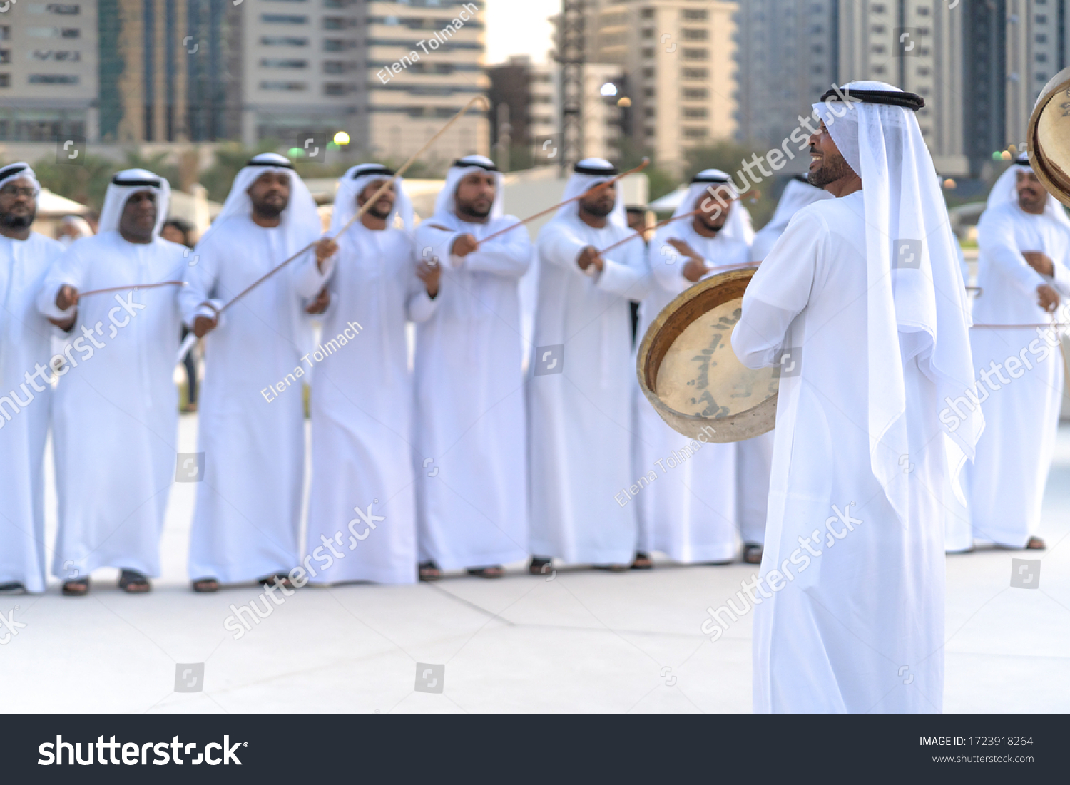 Abu Dhabiuae December 142019 Arab Men Stock Photo 1723918264 | Shutterstock