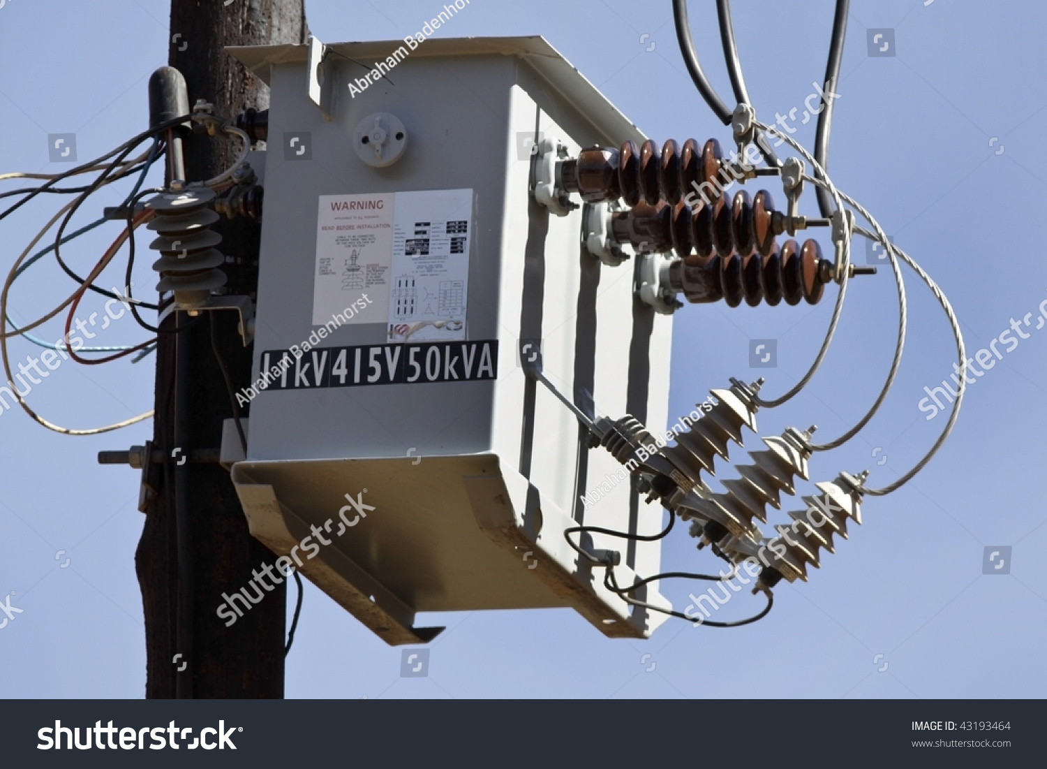 Ac High-Voltage Power Transformer On A Farm In South Africa Stock Photo ...