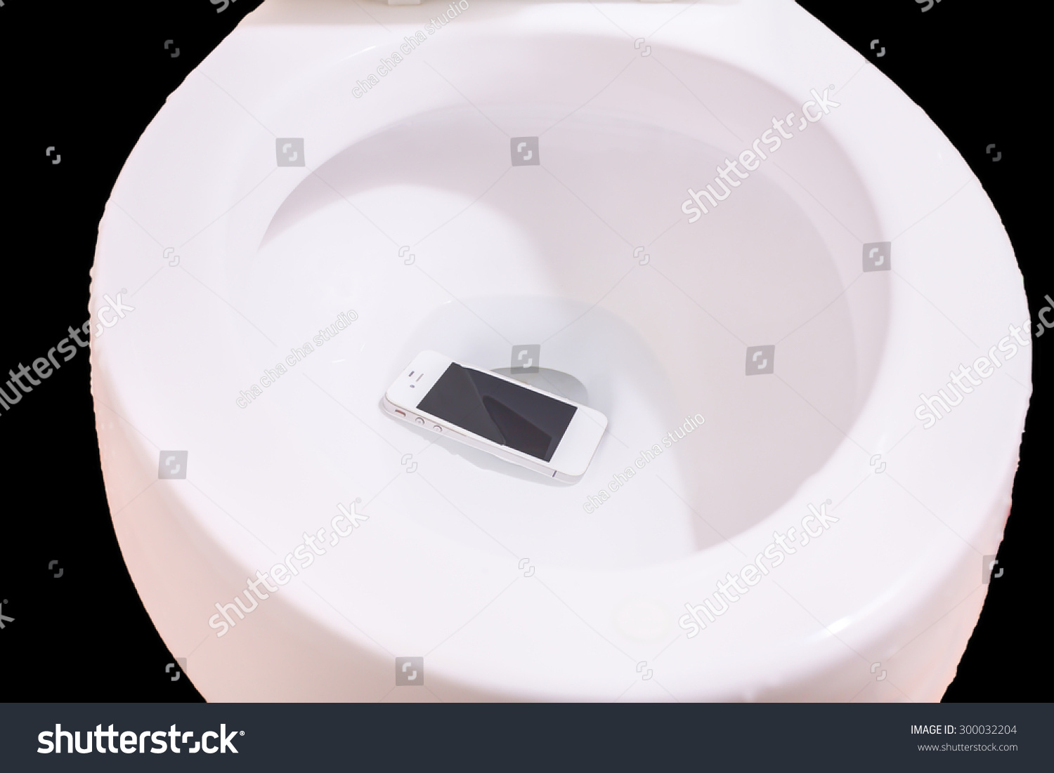Accident Smart Phone Wet Fell Toilet Stock Photo (Edit Now) 300032204