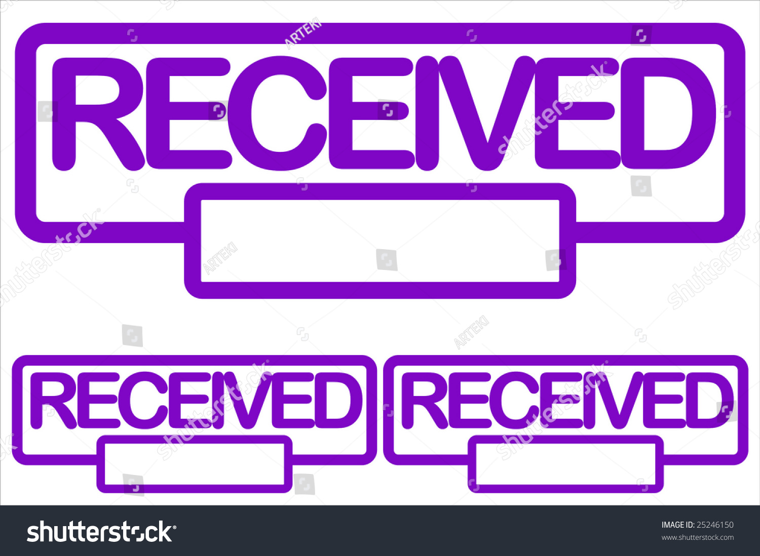 acknowledging receipt