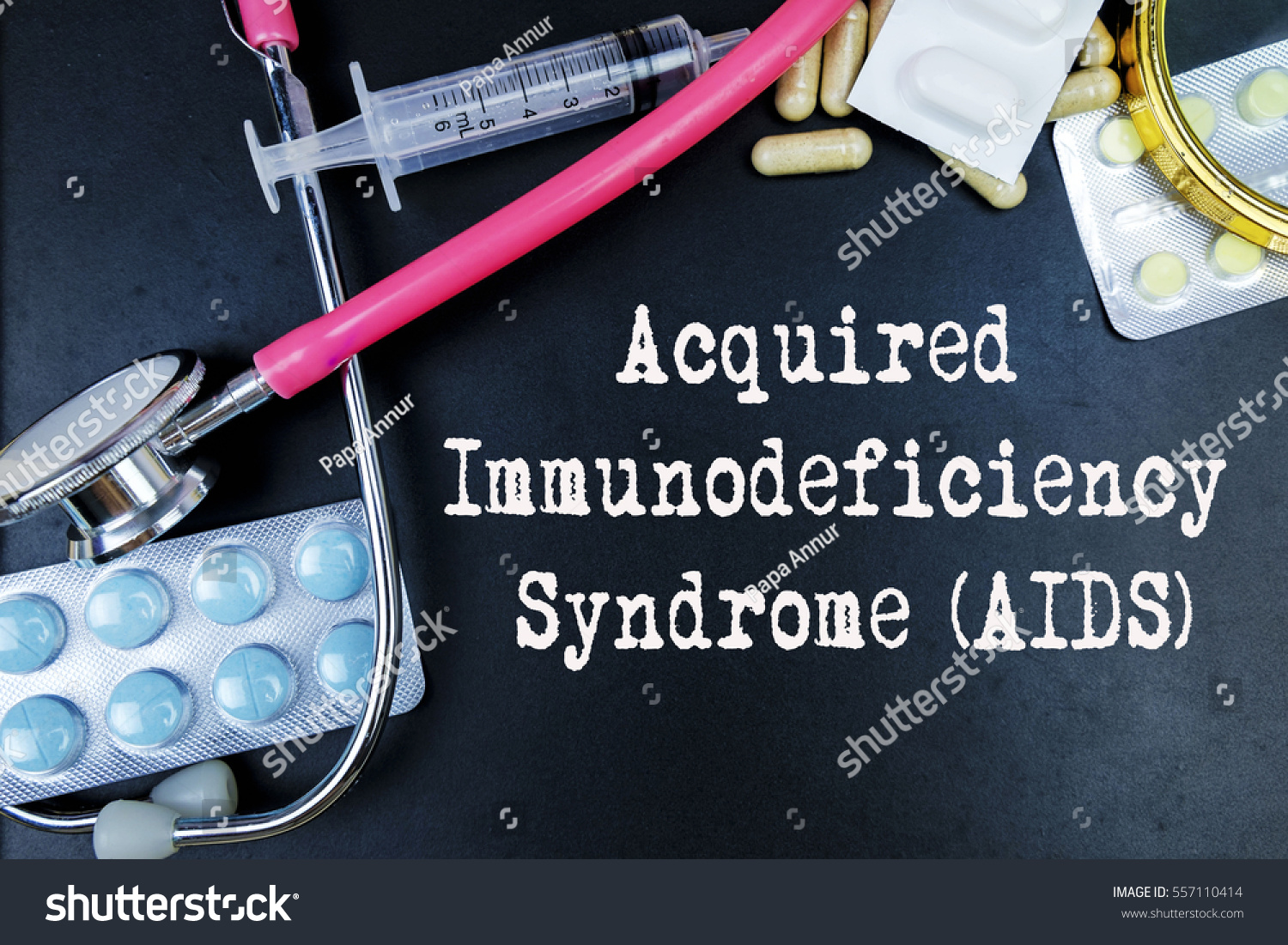 acquired-immunodeficiency-syndrome-word-medical-term-stock-photo