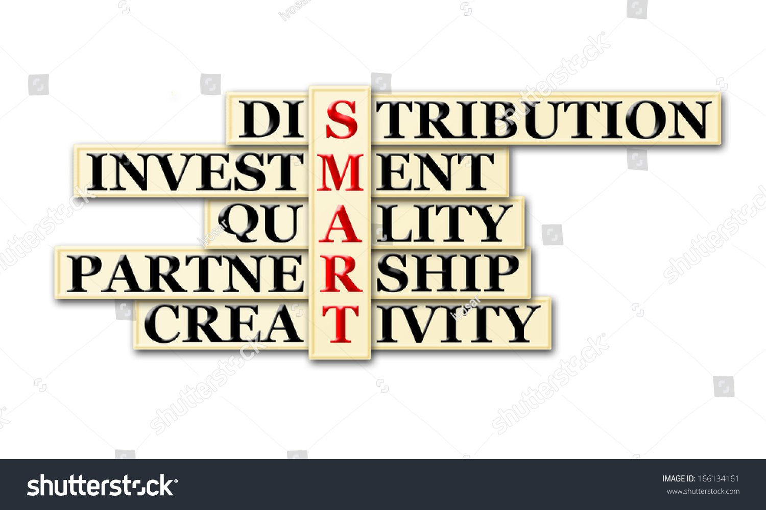 Acronym Concept Love Other Releated Words Stock Illustration