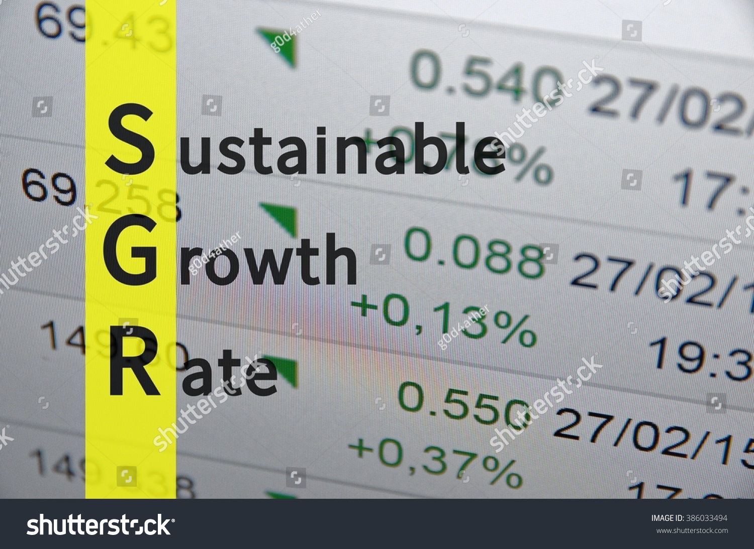 Acronym Sgr Sustainable Growth Rate 스톡 일러스트 386033494 | Shutterstock