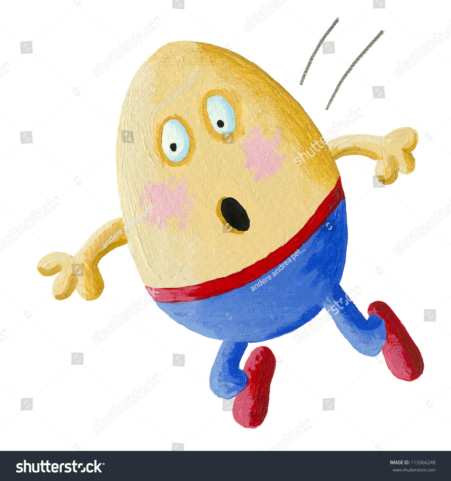 Acrylic Illustration Humpty Dumpty Fall Stock Illustration 113366248 ...