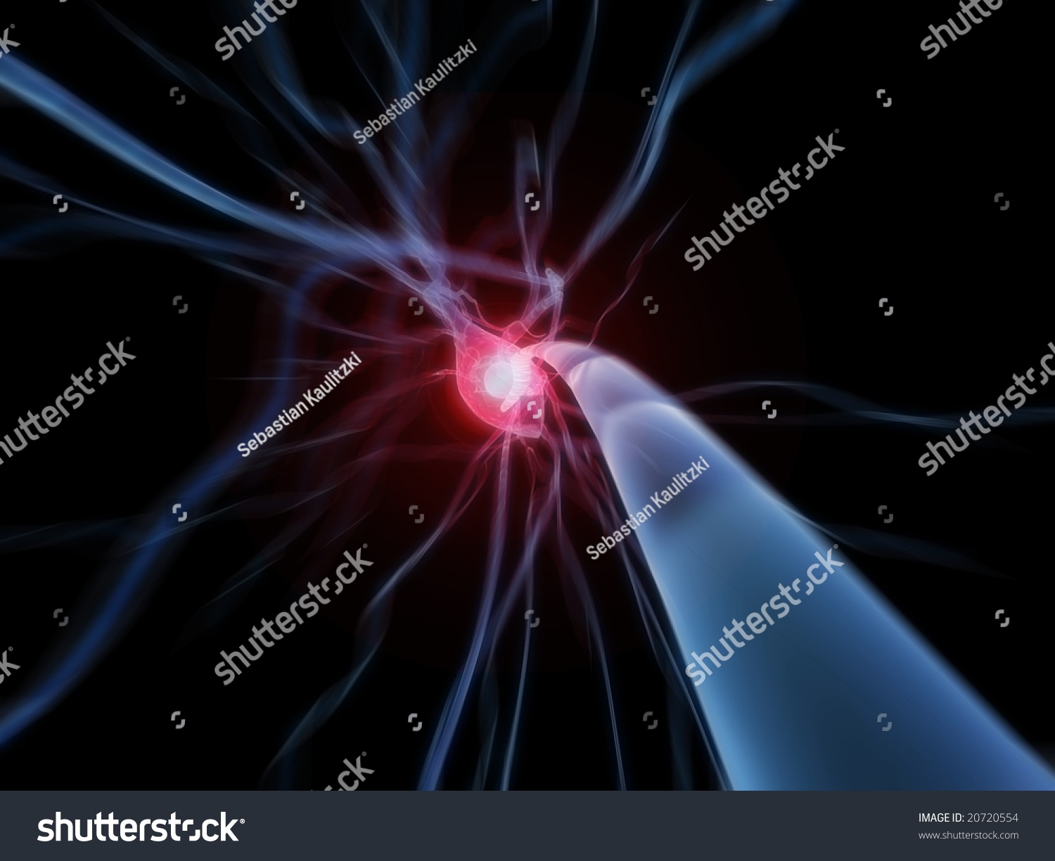 Active Nerve Cell Stock Photo 20720554 : Shutterstock