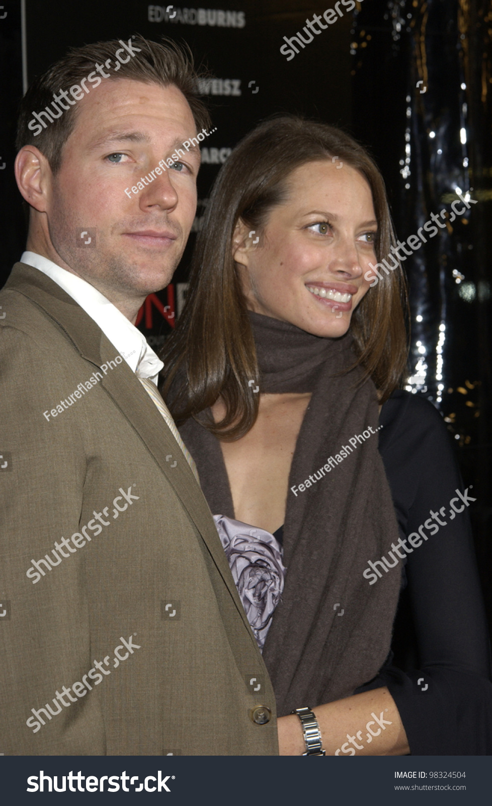 Actor Edward Burns Girlfriend Supermodel Christy Stock Photo (Edit Now ...