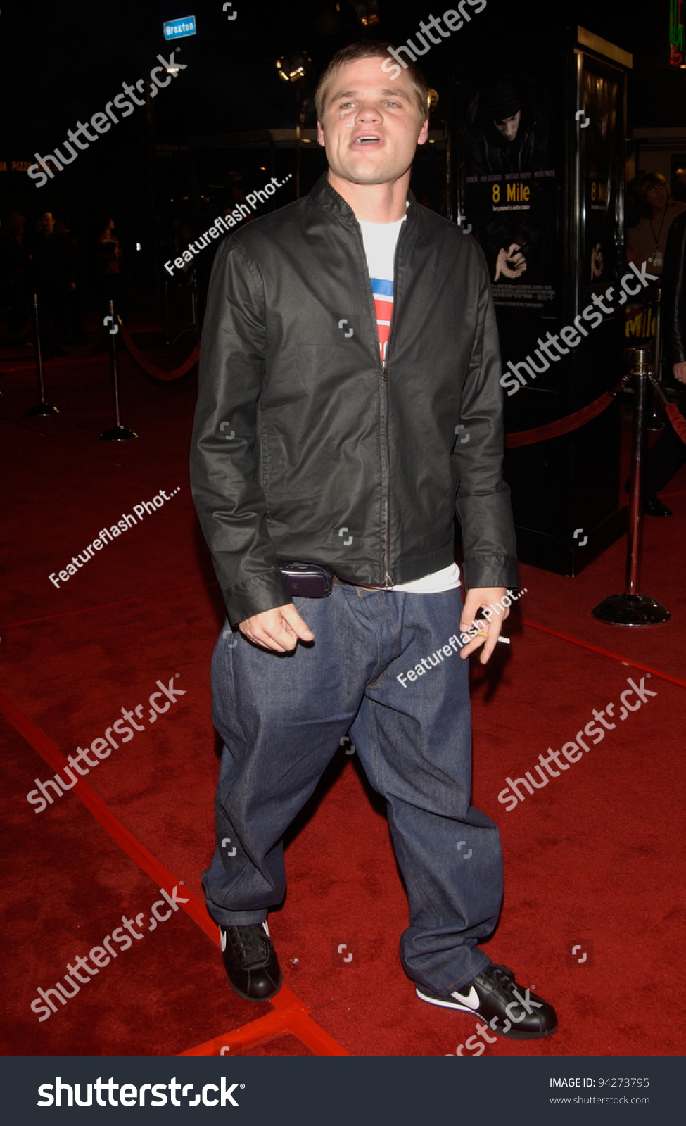 Actor Evan Jones At The World Premiere Of His New Movie 8 Mile, In Los ...