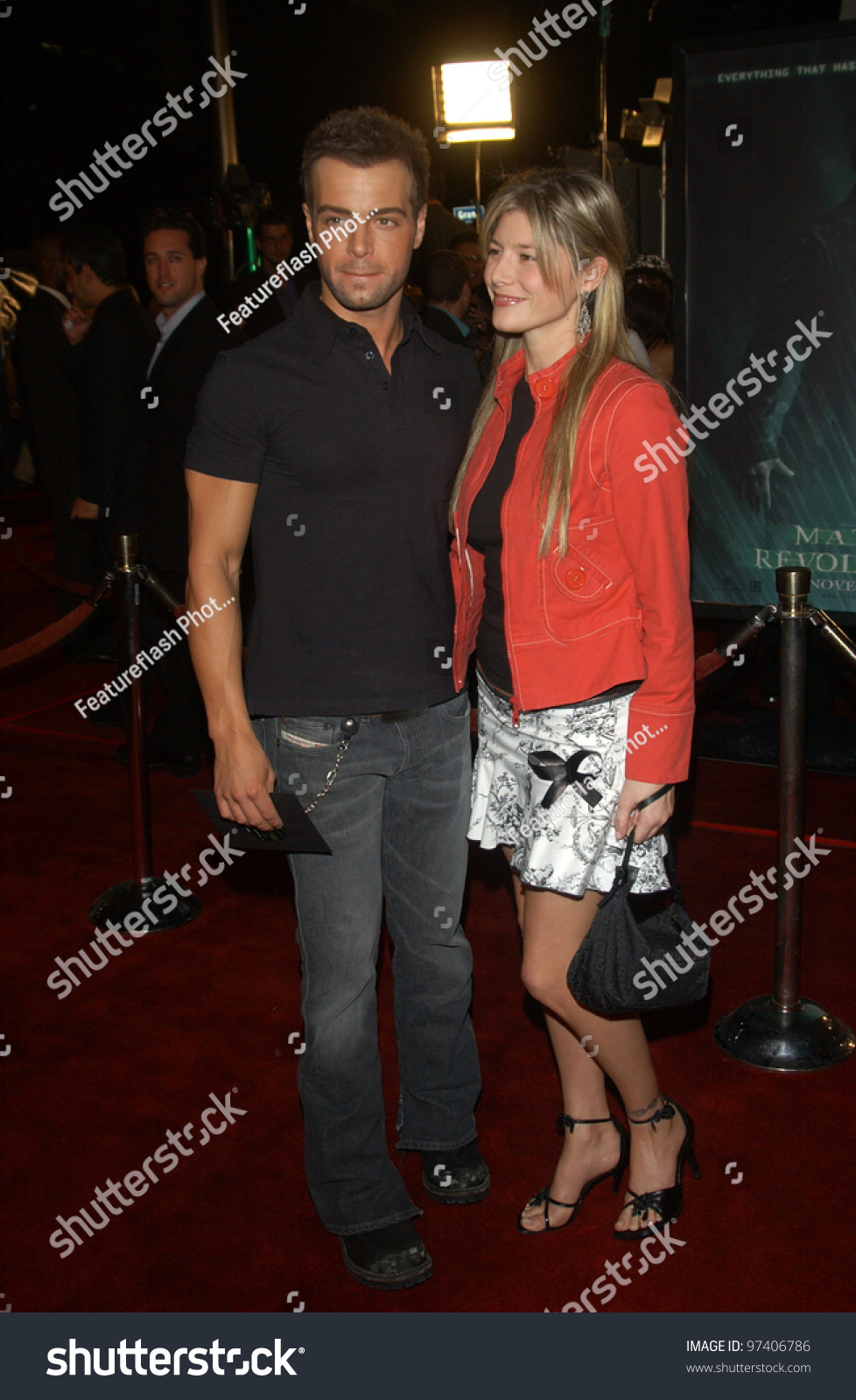 Actor Joey Lawrence & Wife Michelle At The World Premiere, In Los ...