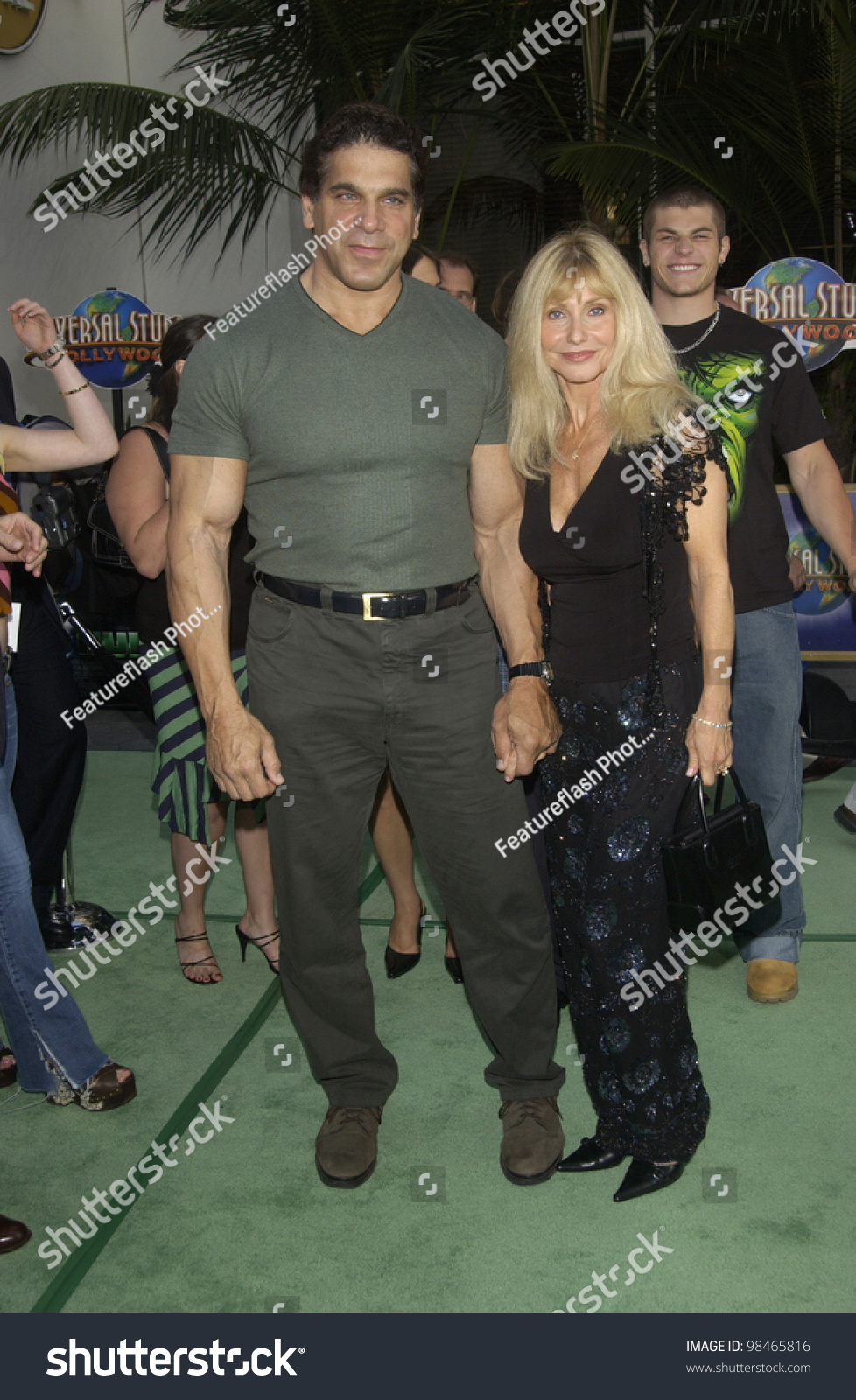 Actor Lou Ferrigno & Wife Carla At World Premiere Of His New Movie The ...