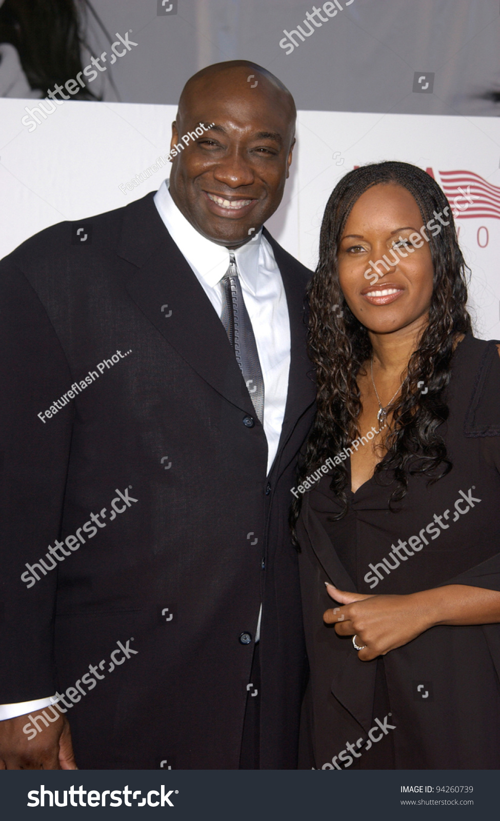 Actor Michael Clarke Duncan Girlfriend Alyssia Stock Photo 94260739 ...