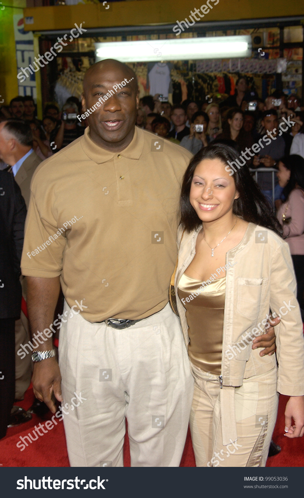 Actor Michael Clarke Duncan & Girlfriend Irene Marquez At The World ...