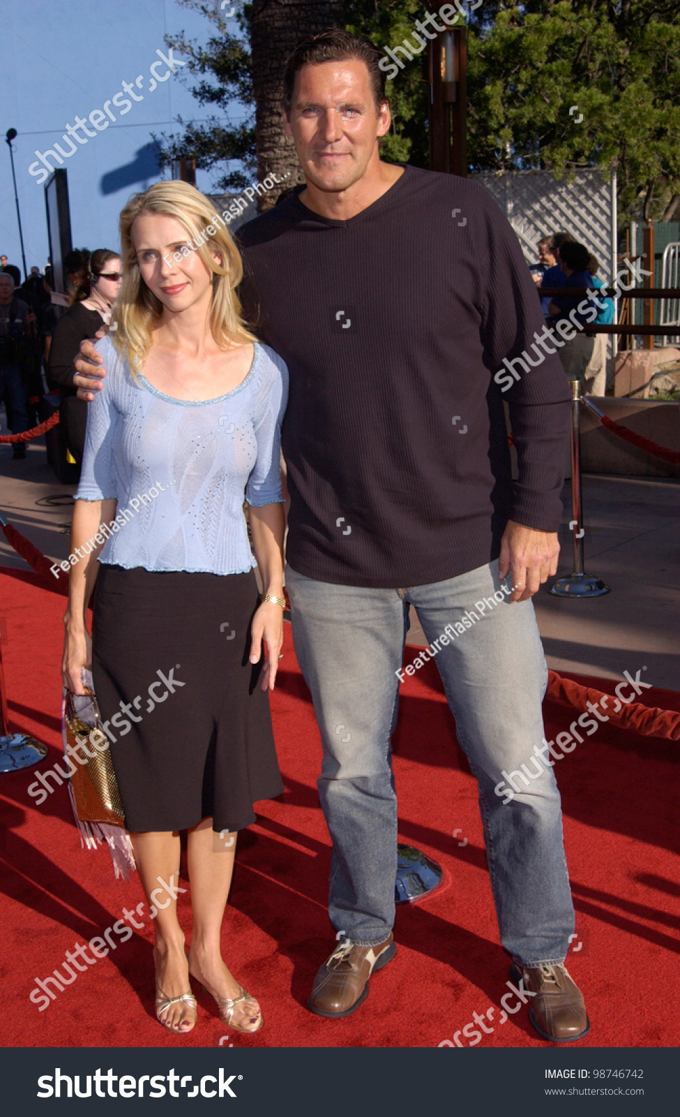 SEARCH AND BUY THIS PRODUCT Actor Ralf Moeller Wife World Premiere Stock Photo
