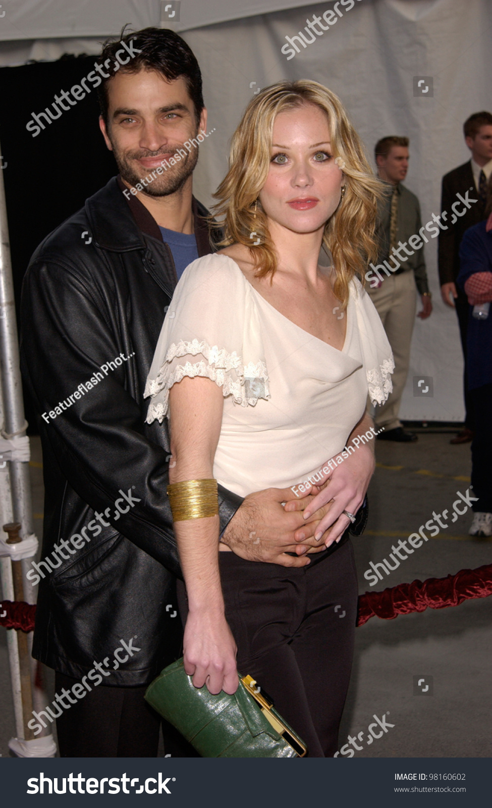 Actress Christina Applegate Actor Husband Johnathan Foto Stok 98160602 ...