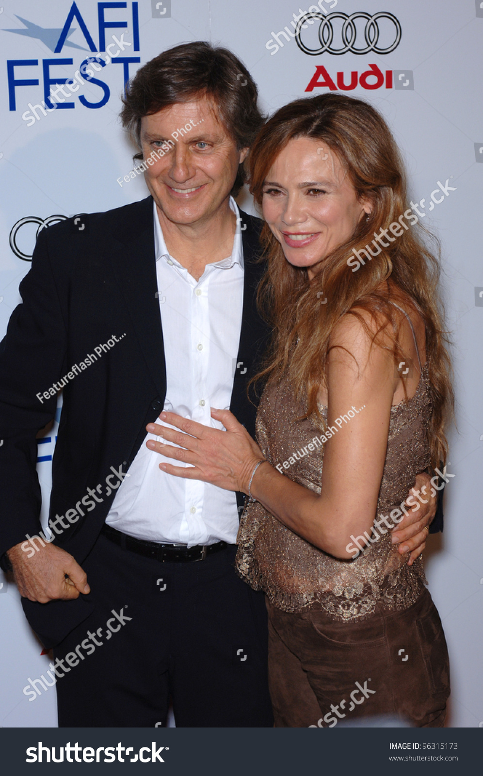 Actress Lena Olin Husband Director Lasse Stock Photo 96315173 ...