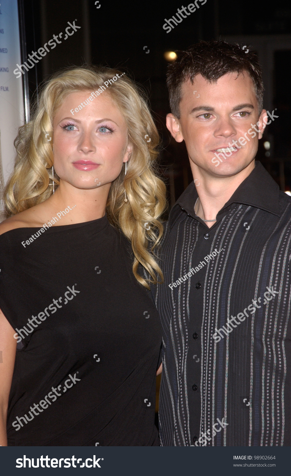 Actress Molly Schade Actor Travis Wester Stock Photo 98902664 ...