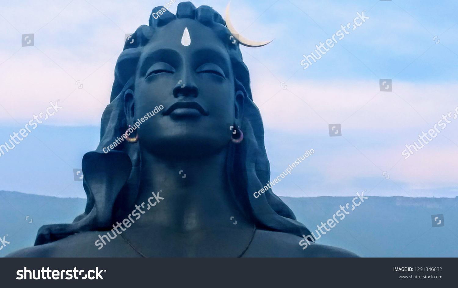 Adiyogi Shiva Statue Coimbatore Tamil Nadu Stock Photo 1291346632 ...