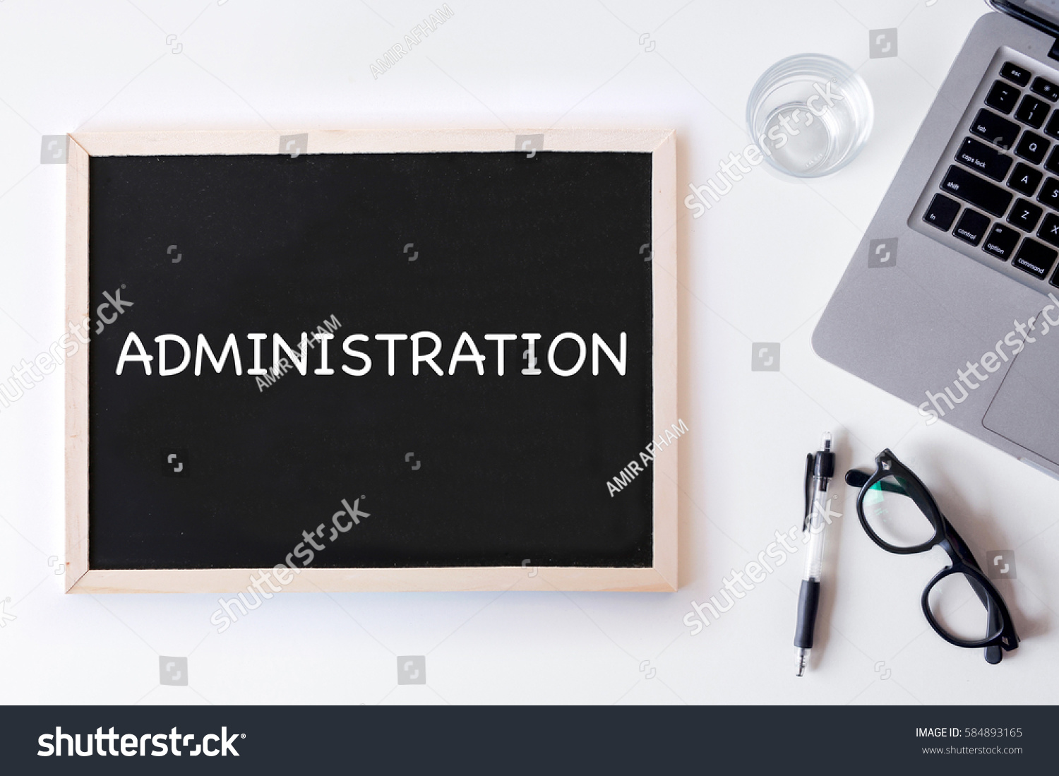 Administration Words Written On Chalk Board Stock Photo (Edit Now) 584893165