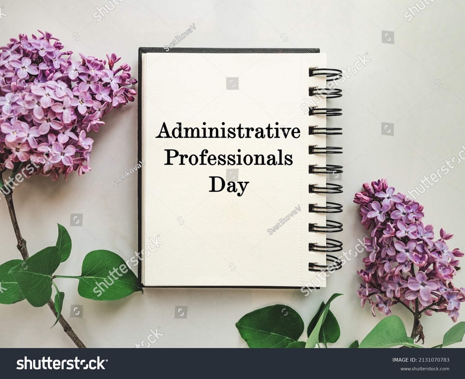 Administrative Professionals Day Greeting Card Closeup Stock Photo ...