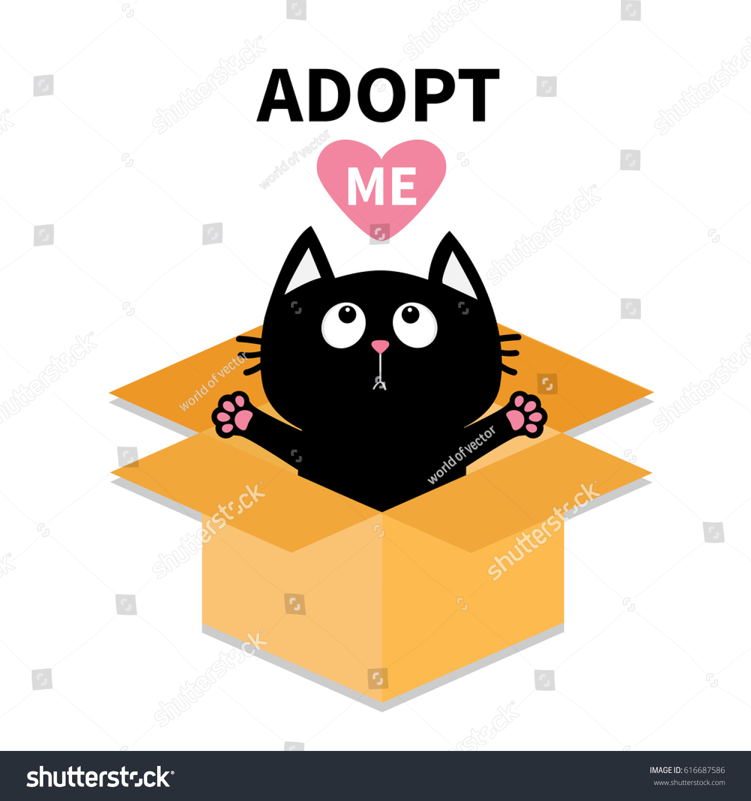 Adopt Me Dont Buy Cat Inside Stock Illustration 616687586