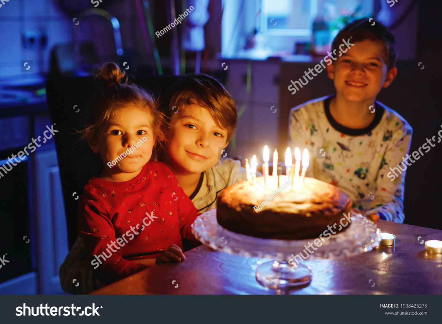 Adorable Kid Boy Celebrating Tenth Birthday Stock Photo 1938425275 ...