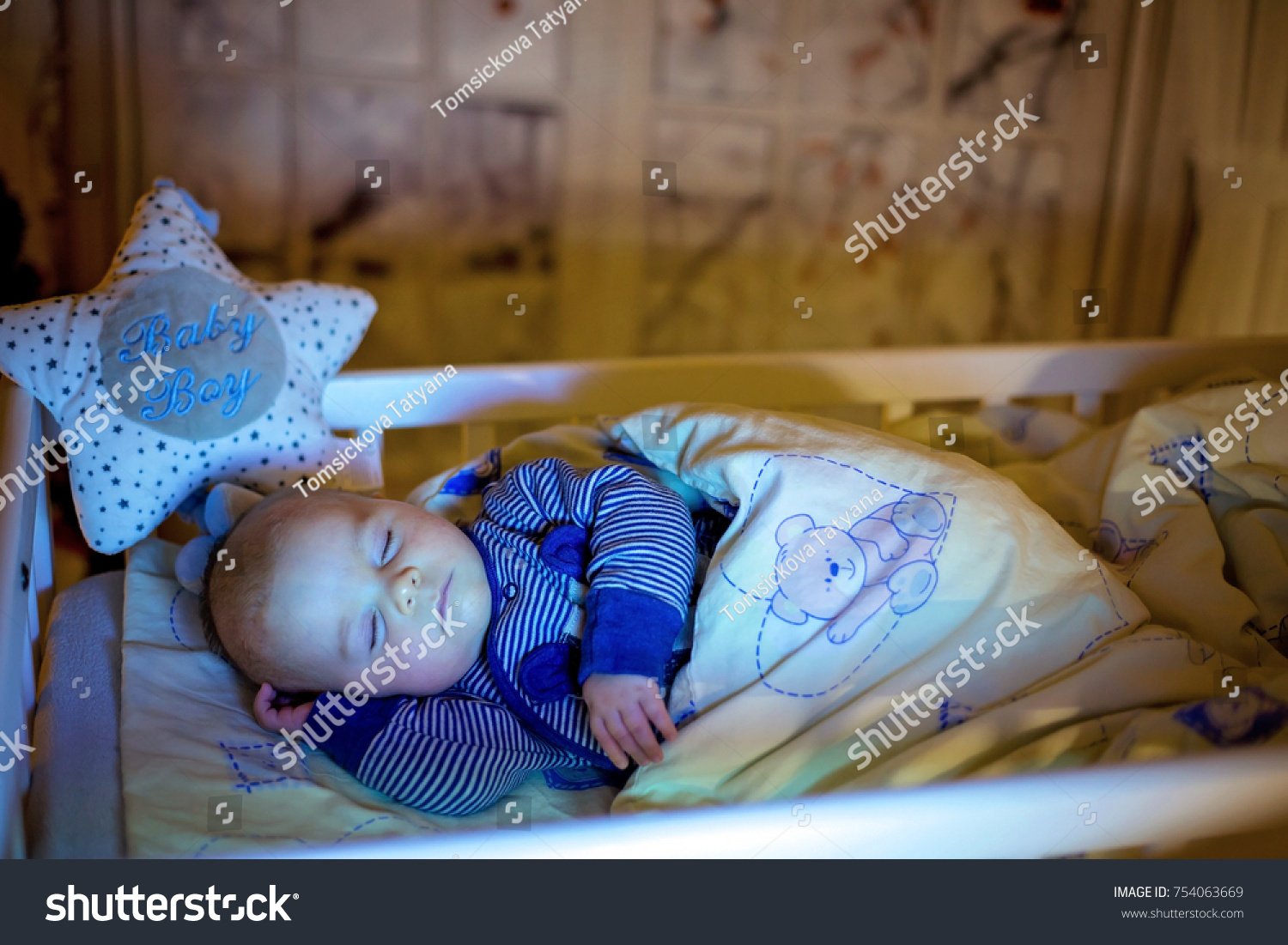 adorable-newborn-baby-boy-sleeping-crib-stock-photo-edit-now-754063669