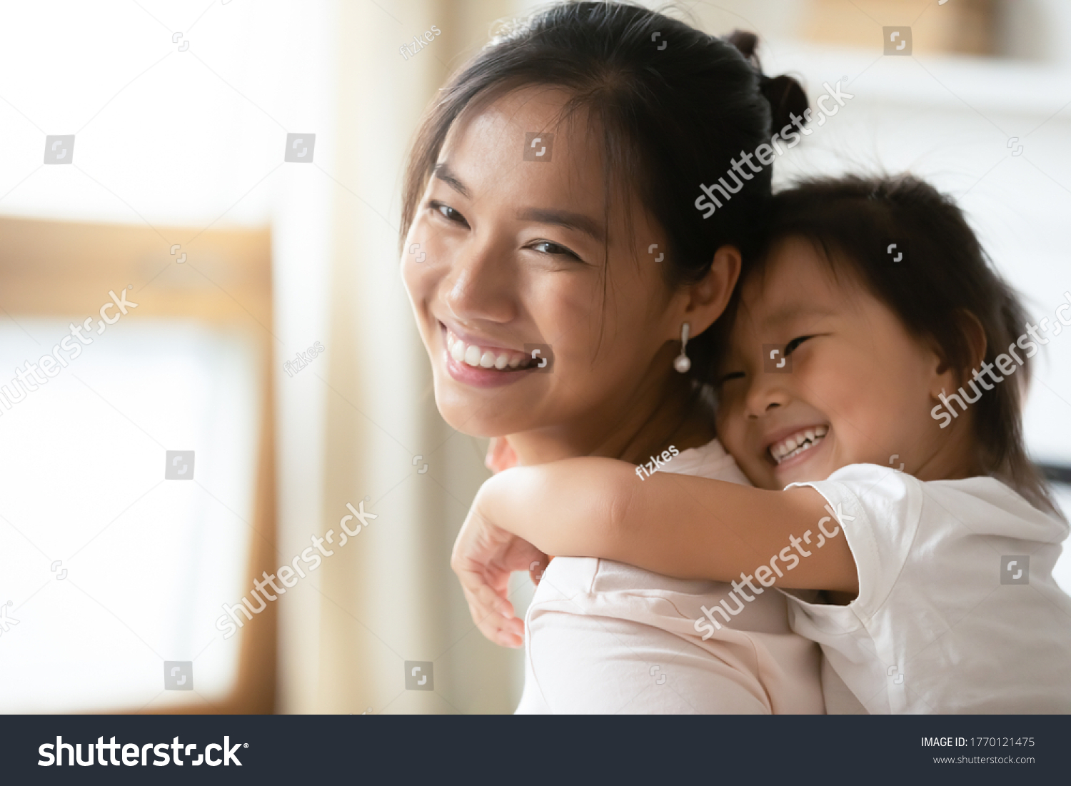 Adorable Sweet Little Preschool Kid Daughter Stock Photo (Edit Now ...