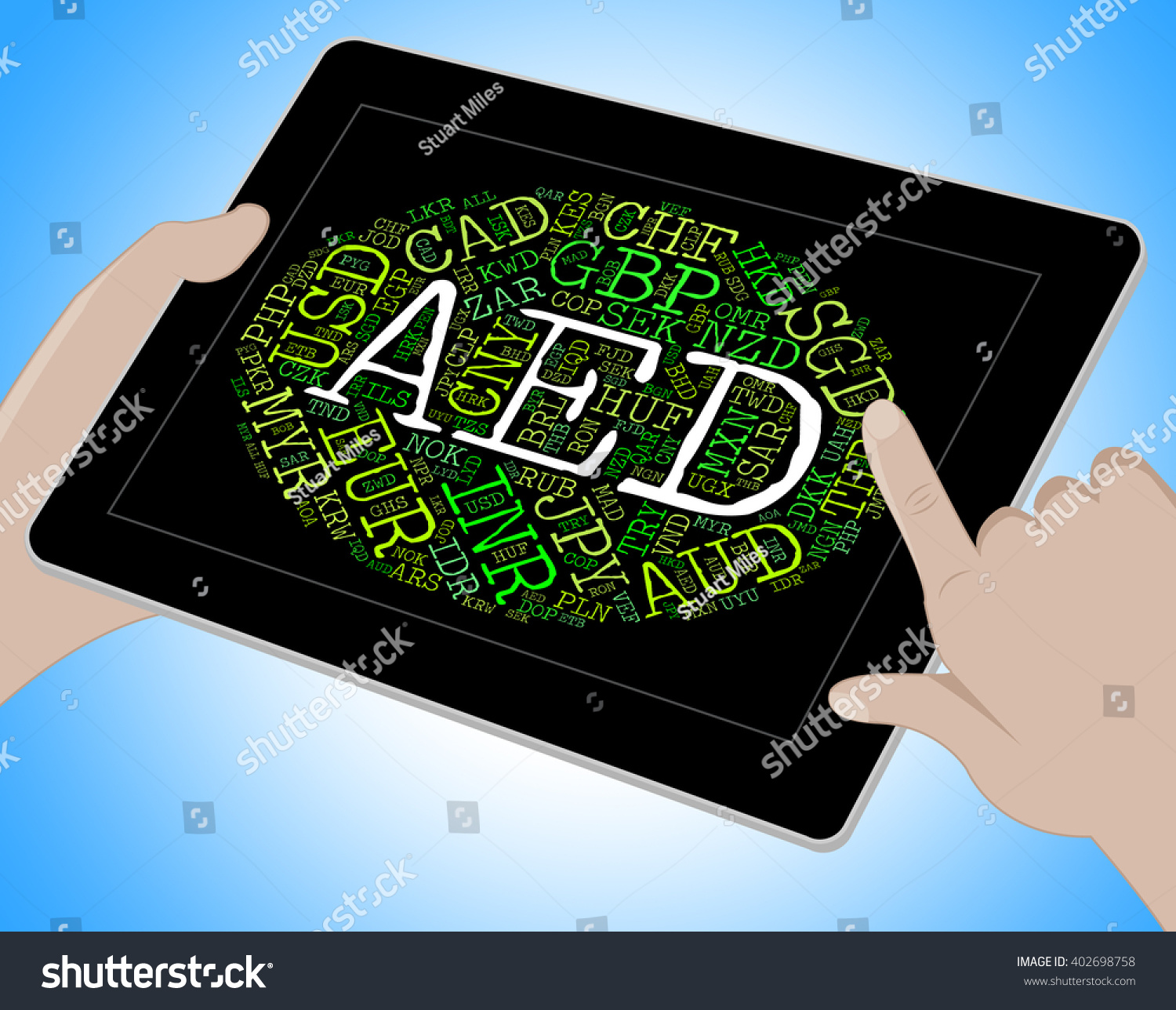 Aed Currency Meaning United Arab Emirates のイラスト素材