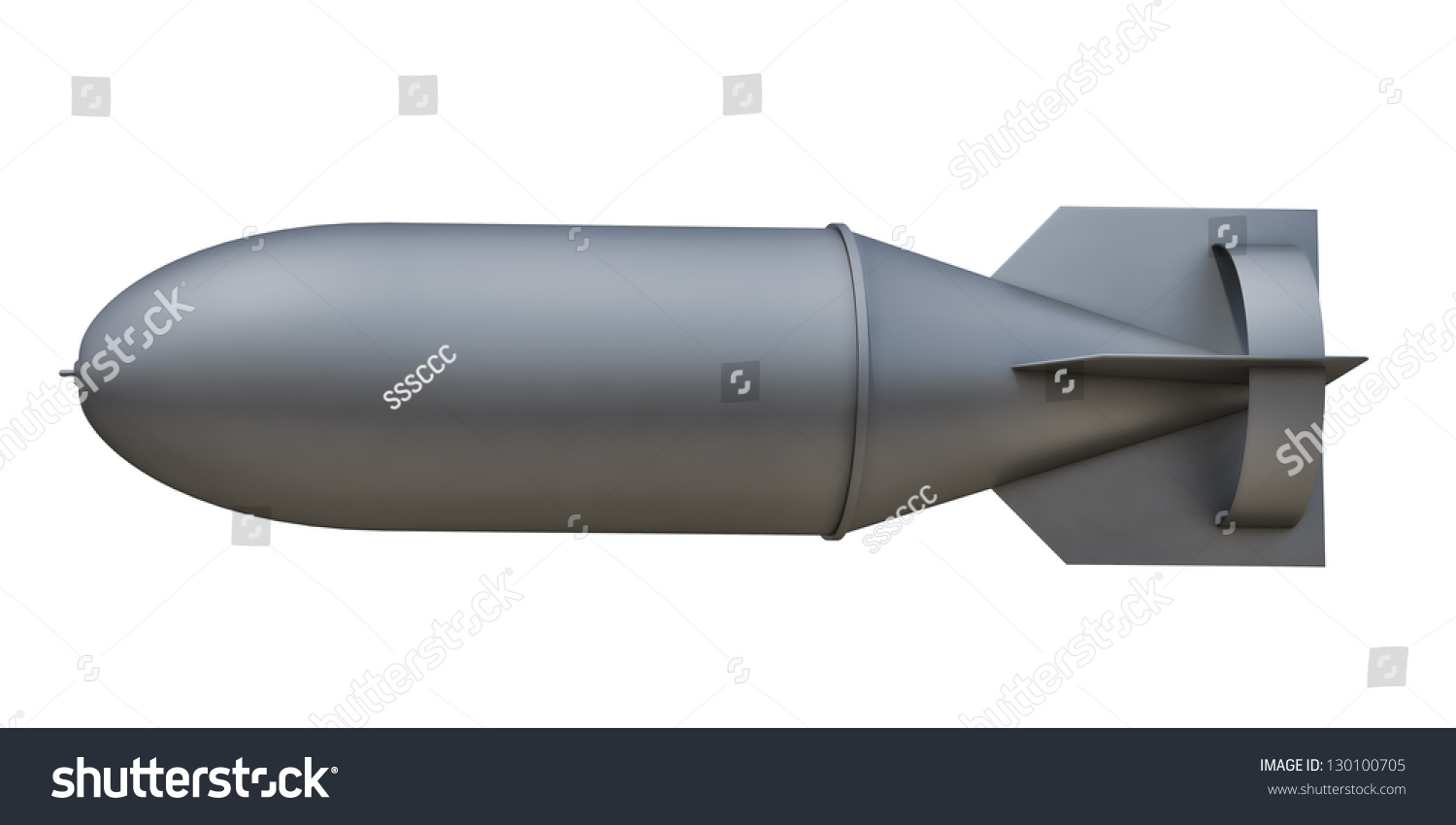 Aerial Bomb On A White Background Stock Photo 130100705 : Shutterstock