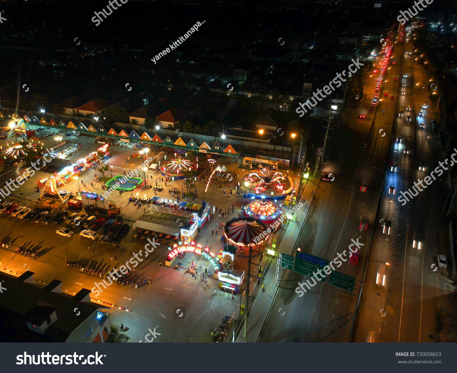 Aerial Cityscape Fun Park Play Ground Stock Photo 730058653 | Shutterstock