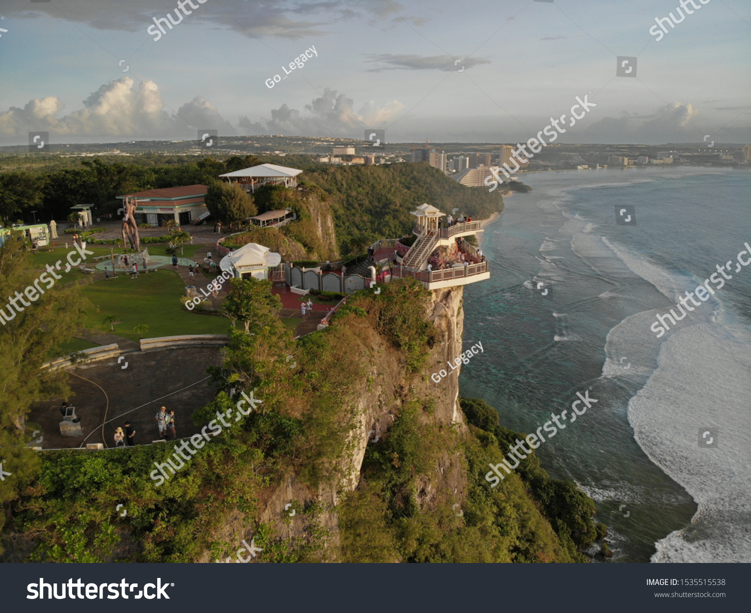 Aerial Drone Photograph Two Lovers Point Stock Photo Edit Now