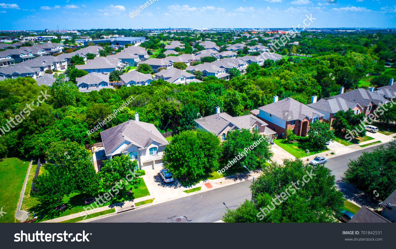 Aerial Drone View Above Austin Texas Stock Photo 701842531 | Shutterstock