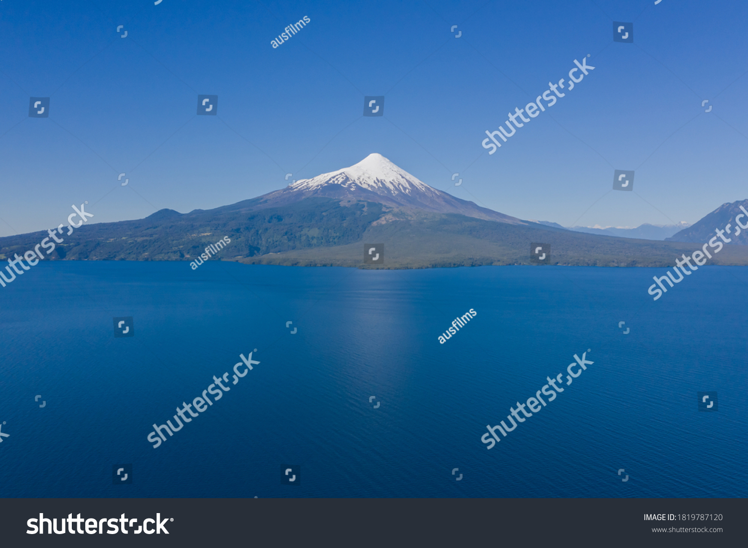 Aerial Landscape Osorno Volcano Llanquihue Lake Stock Photo (Edit Now ...