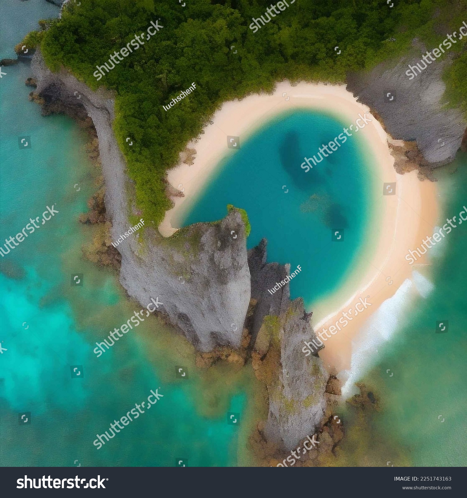  Ocean Colored Classic  Template Design Featuring Aerial Photography of Tropical