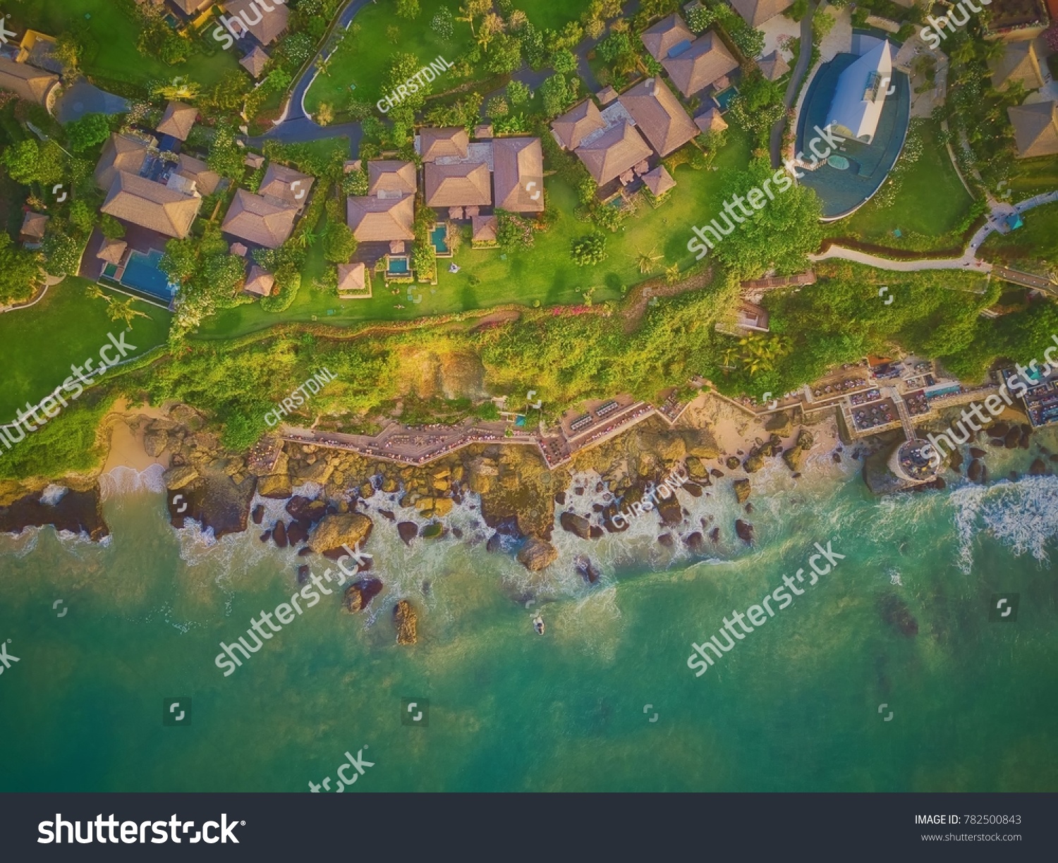 Aerial View Ayana Resort Spa Rock Stock Photo Edit Now