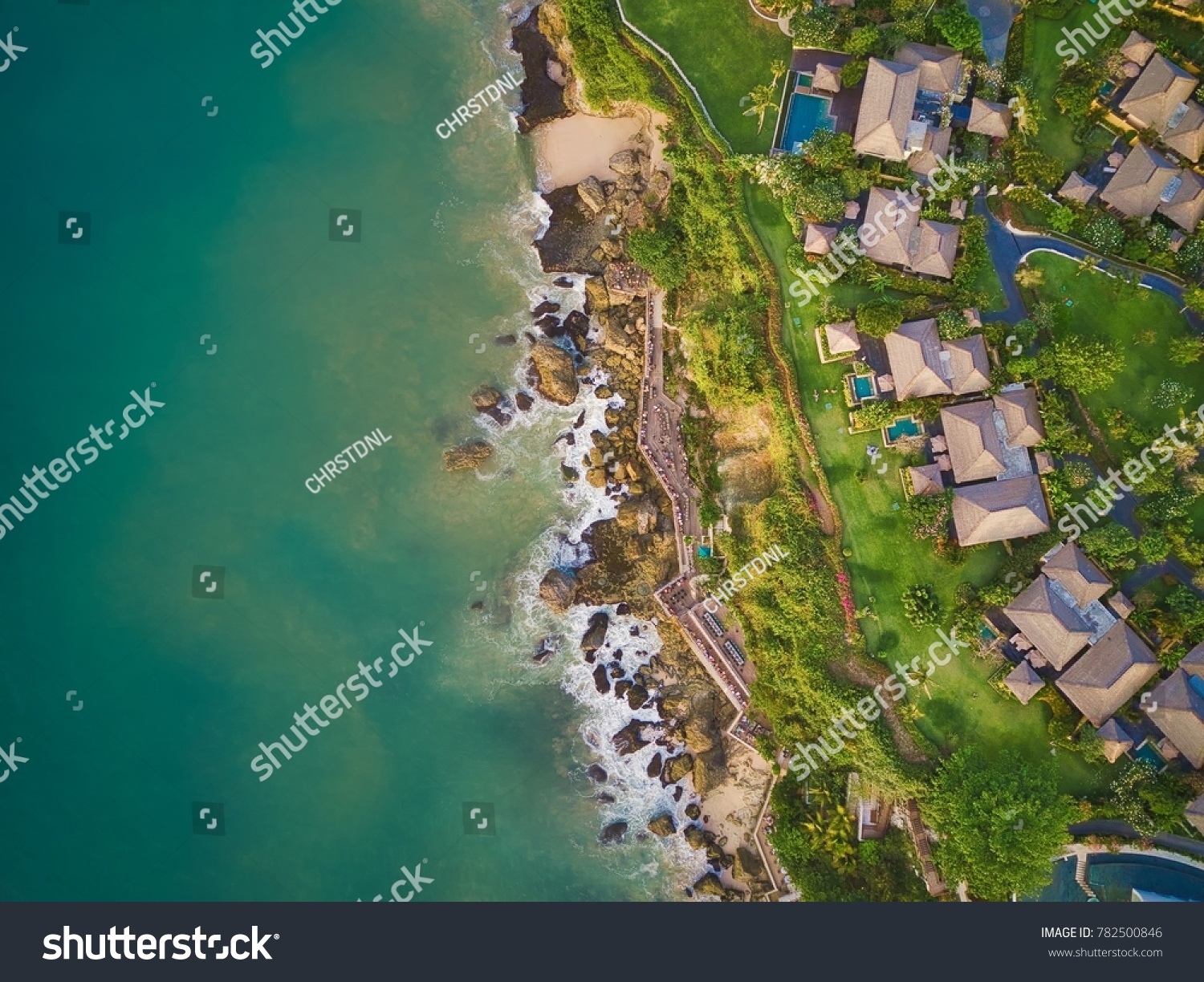 Aerial View Ayana Resort Spa Rock Stock Photo Edit Now