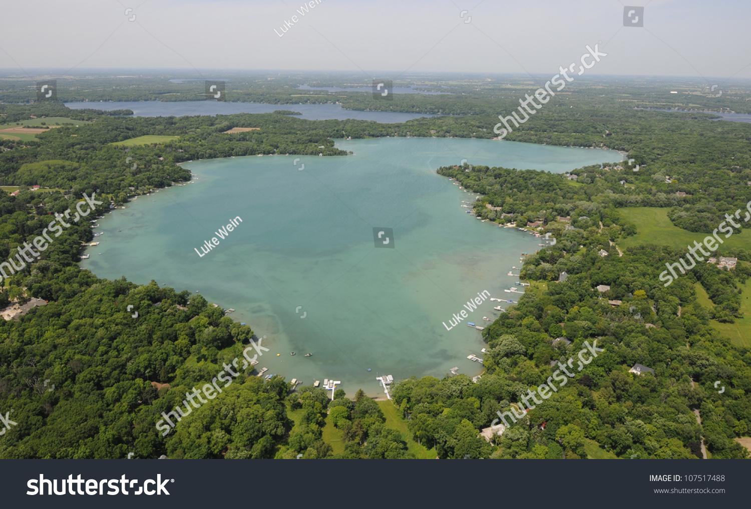 Aerial View Crystal Clear Lake Beaver Stock Photo Edit Now 107517488