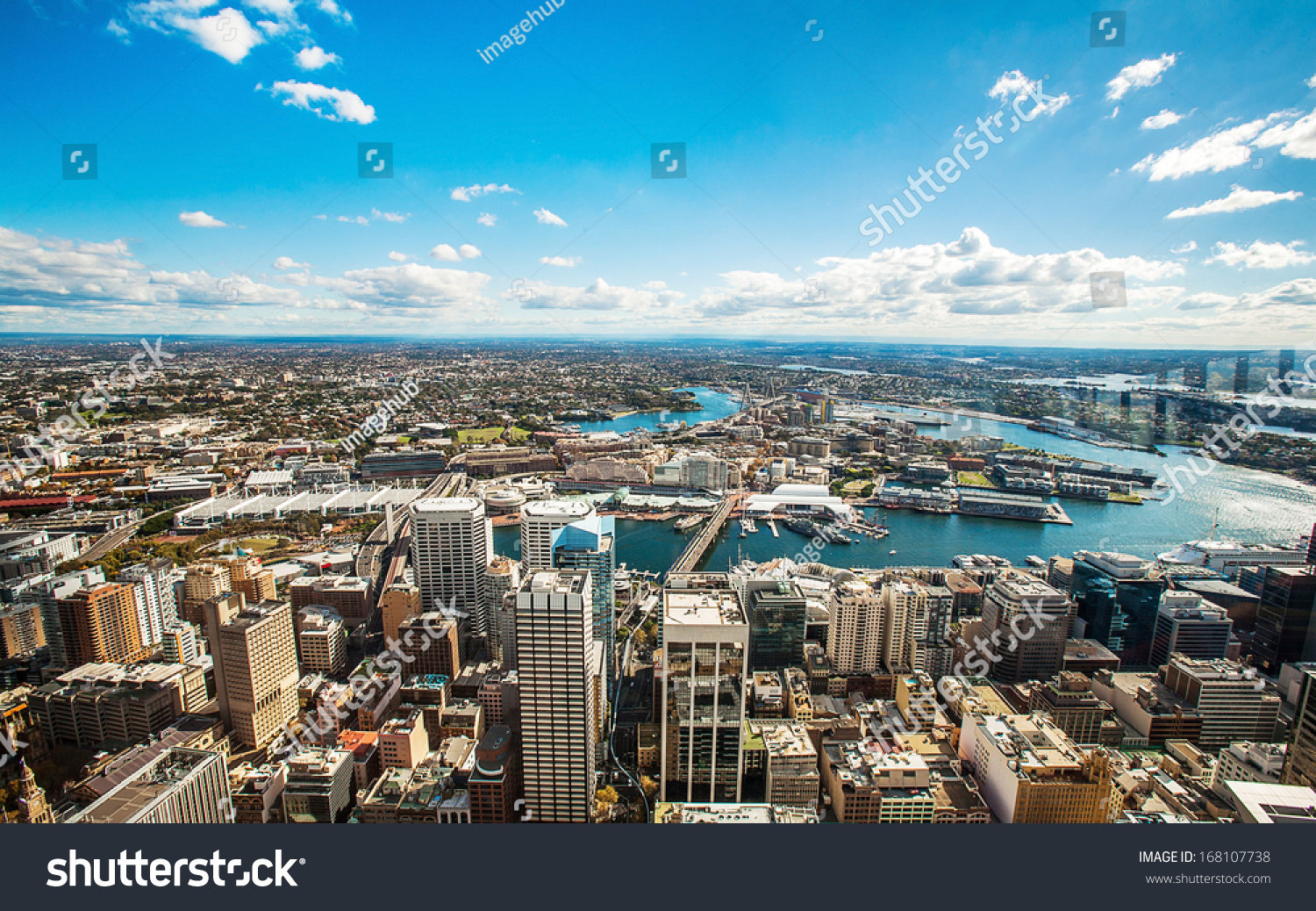 Aerial View Of Darling Harbour,Sydney,Australia Stock Photo 168107738