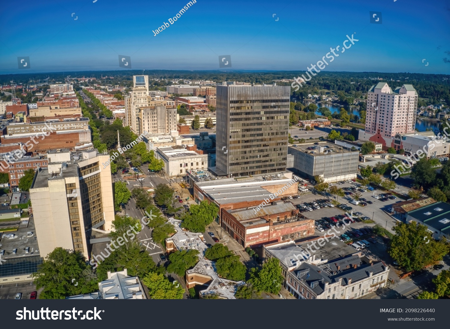 Aerial View Downtown Augusta Georgia Stock Photo 2098226440 | Shutterstock