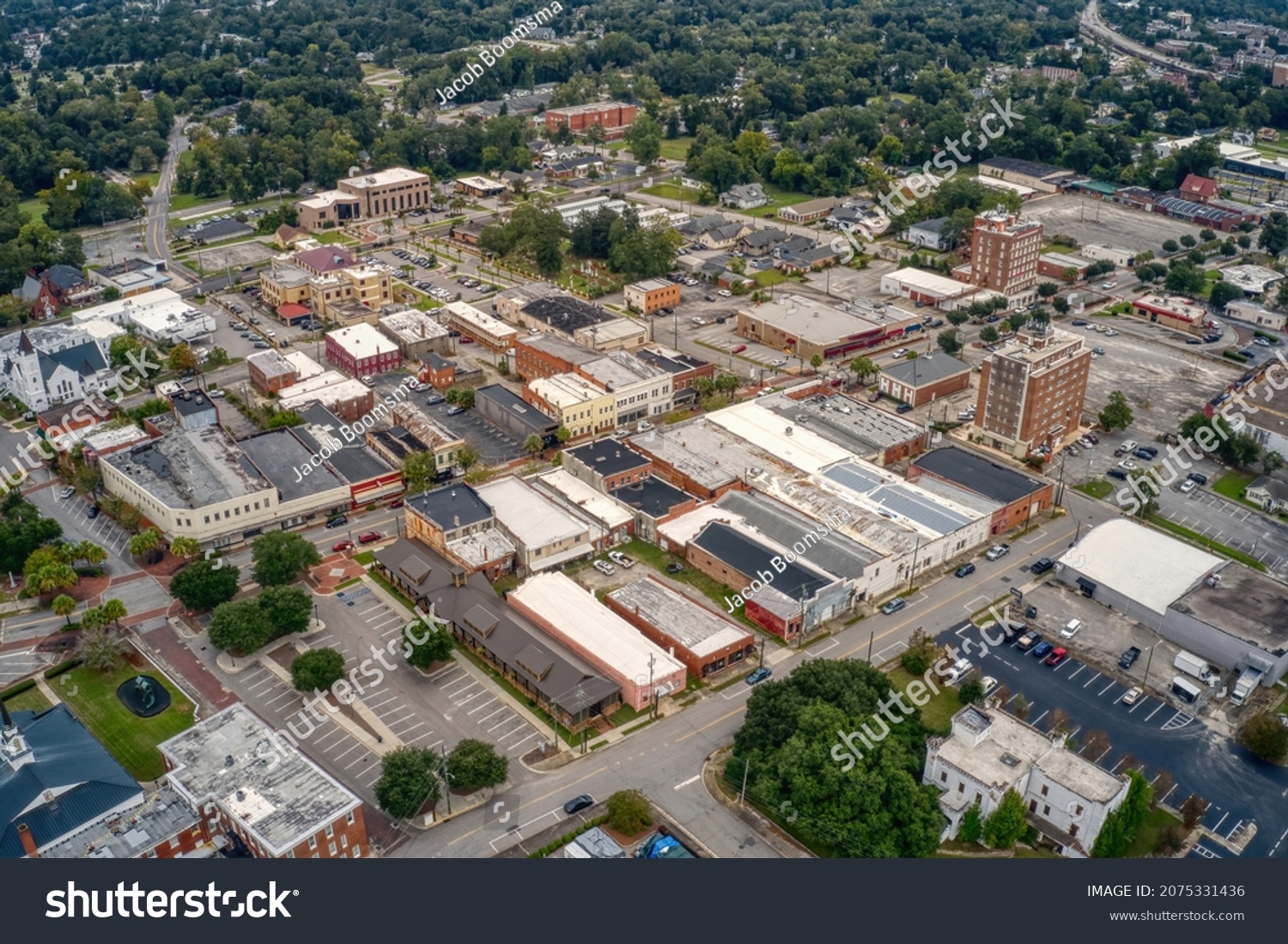 Aerial View Downtown Orangeburg South Carolina Stock Photo 2075331436 Aerial View Downtown Orangeburg South Carolina Stock Photo 2075331436