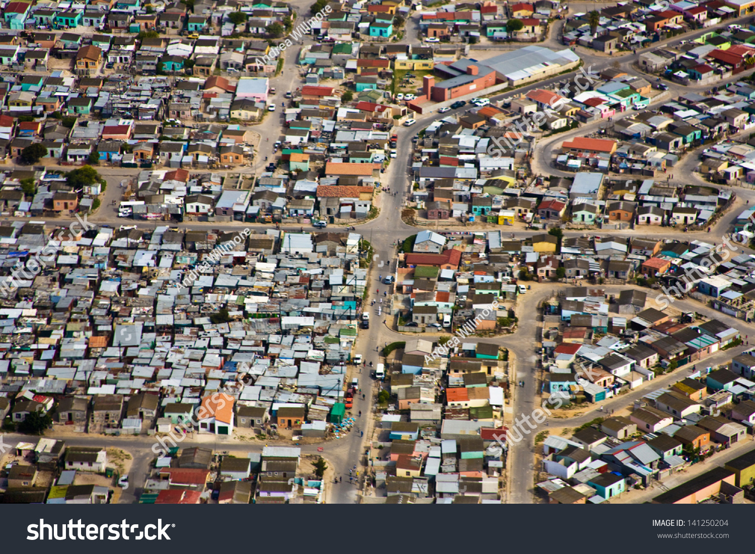 Aerial View Informal Settlements Cape Flats Stock Photo 141250204 ...