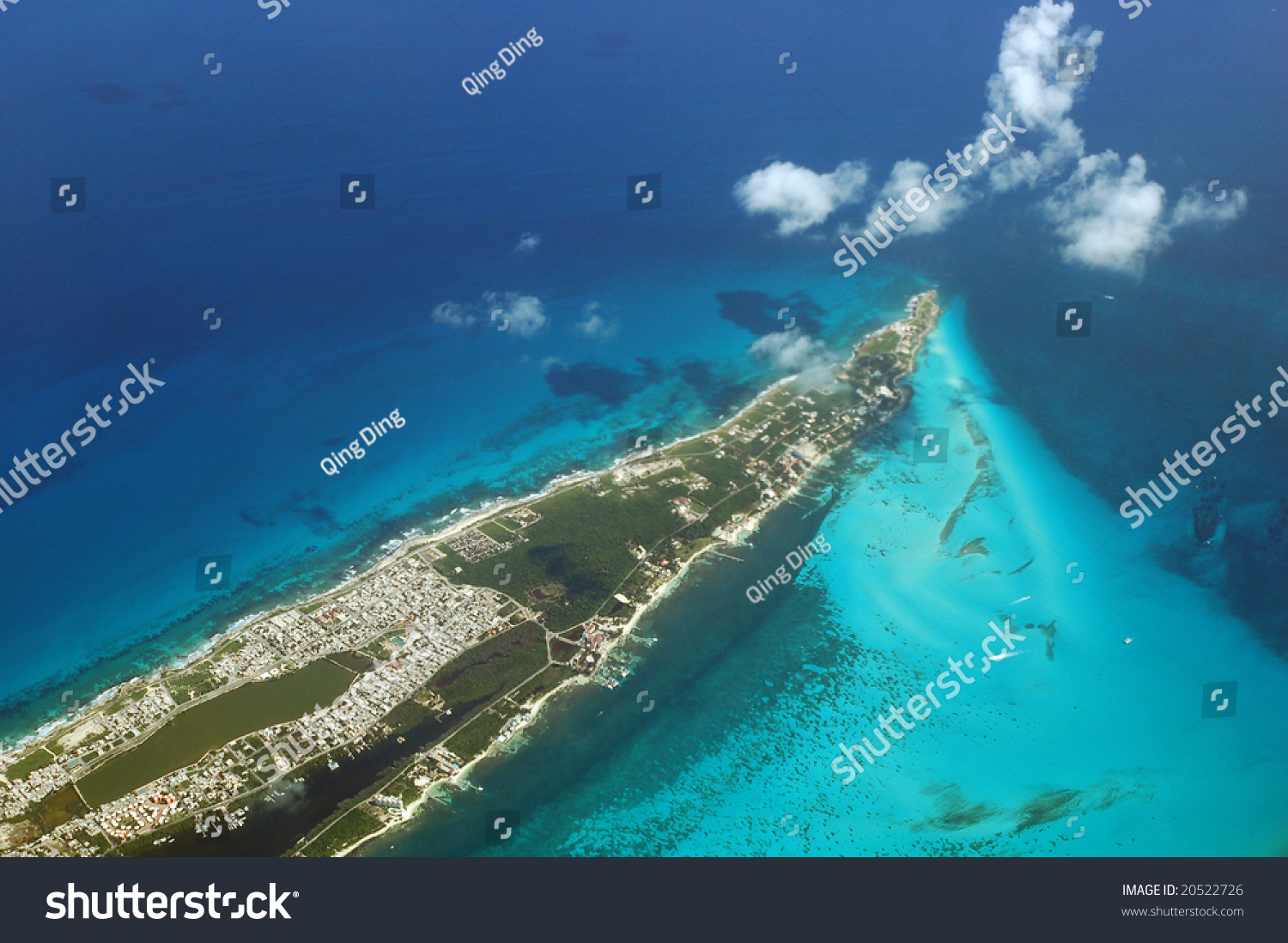 Aerial View Of Mexico Isla Mujeres Stock Photo 20522726 : Shutterstock