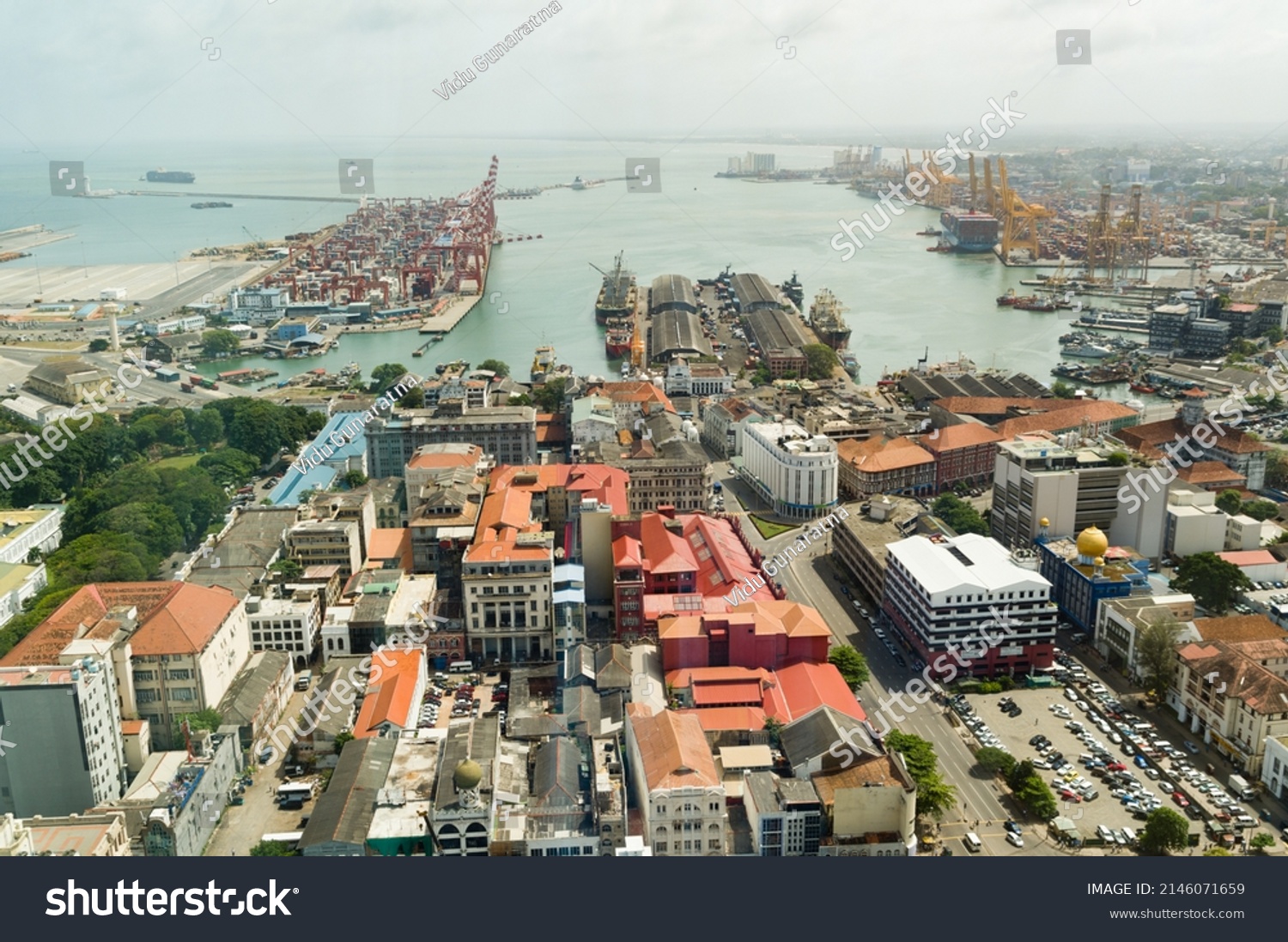 Aerial View Port Colombo Sri Lanka Stock Photo 2146071659 | Shutterstock