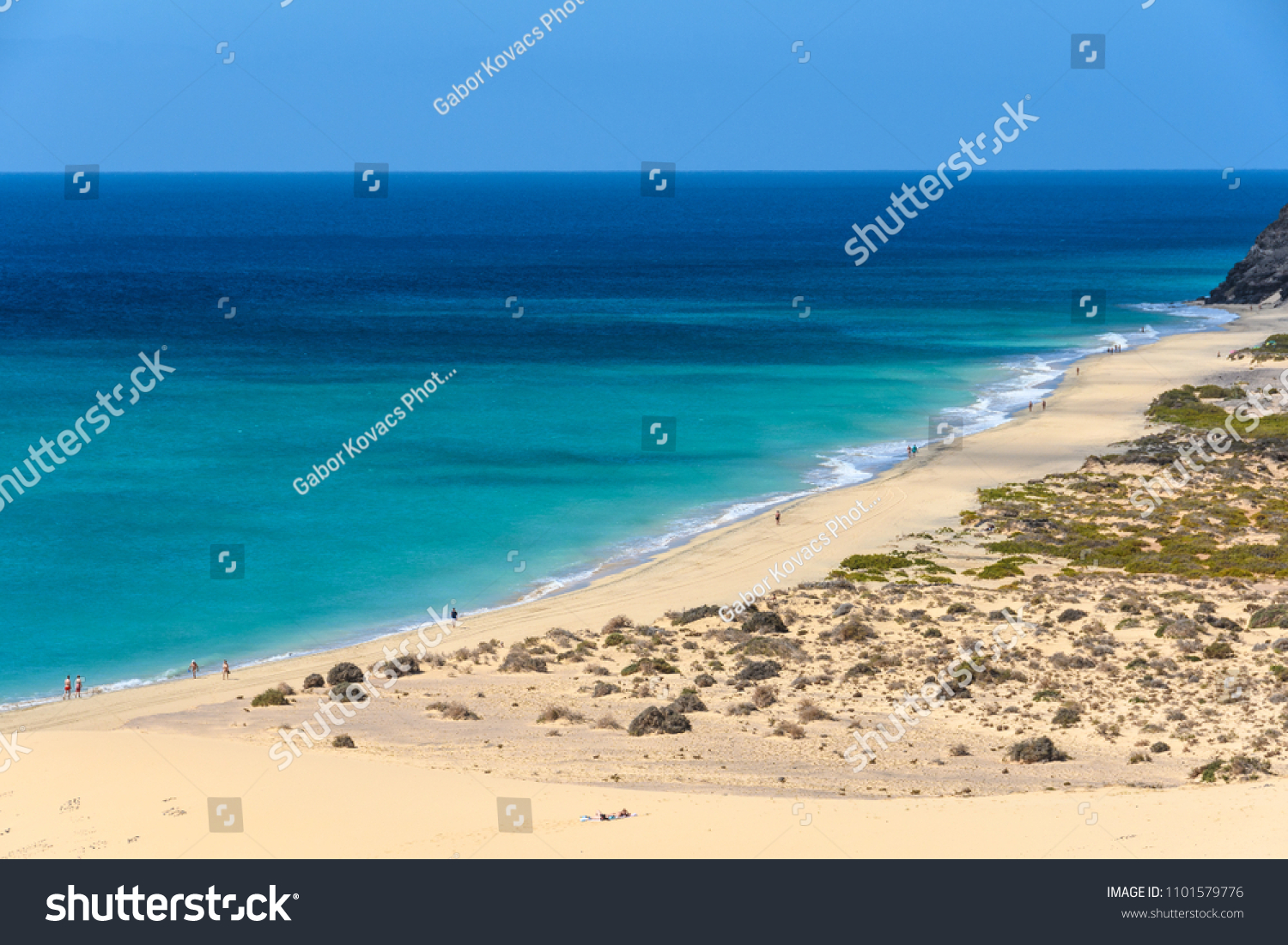 Aerial View Sotavento Beach Fuerteventura Canary Stock Photo Edit Now 1101579776