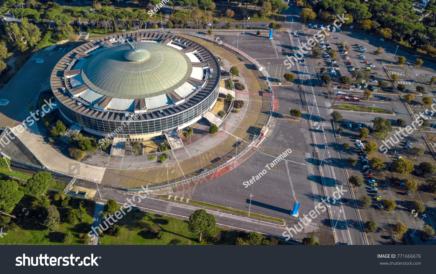 Aerial View Palazzo Dello Sport Rome Stock Photo Edit Now 771666676