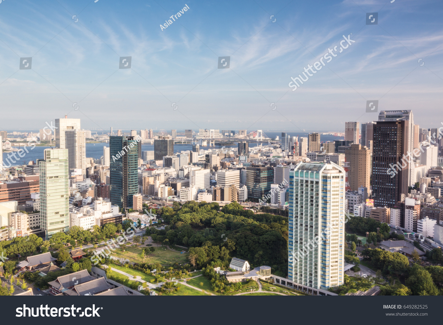 Aerial View Tokyo Cityscape On Sunny Stock Photo Edit Now