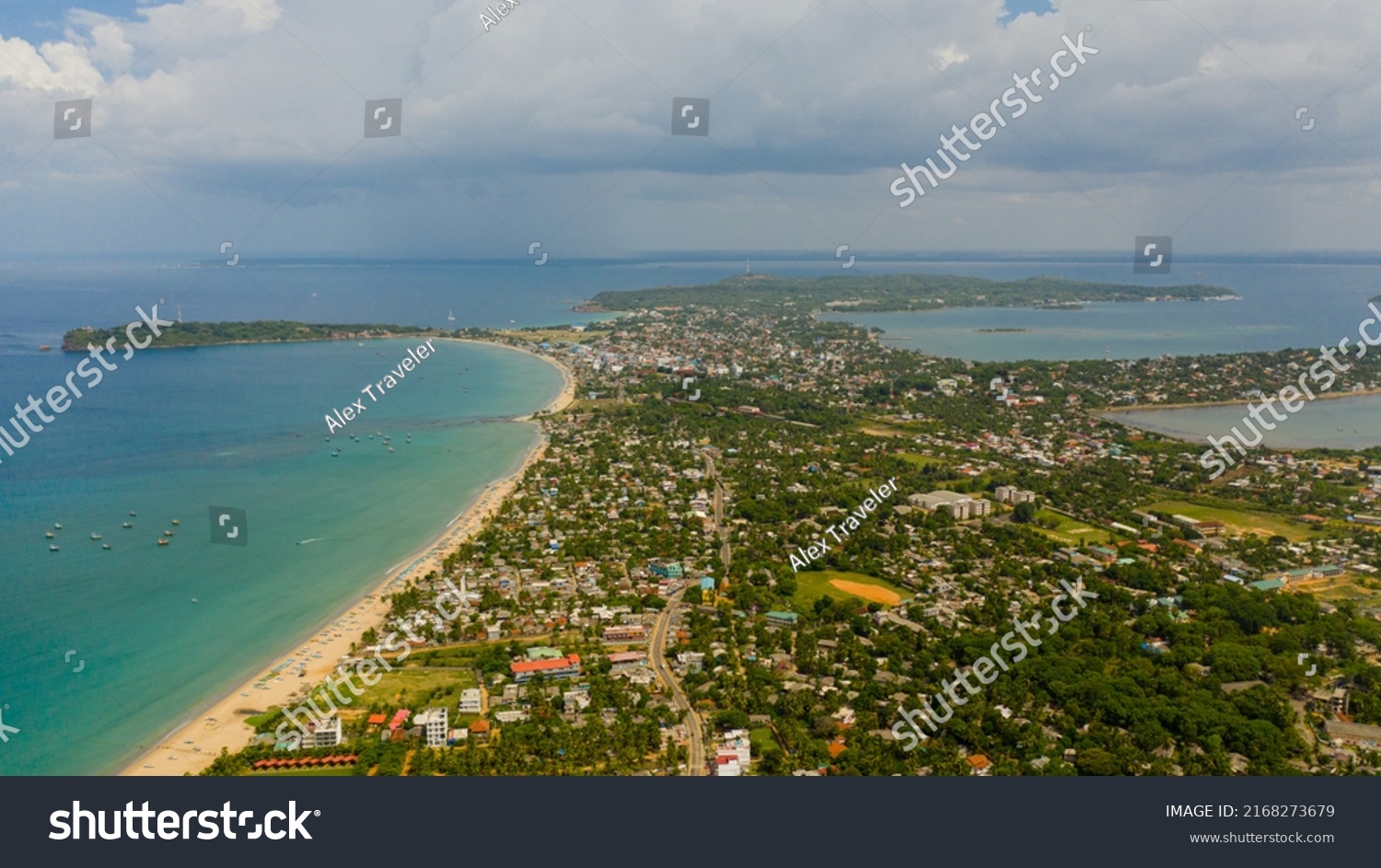 Aerial View Trincomalee Town Coastal Resort Stock Photo 2168273679 ...